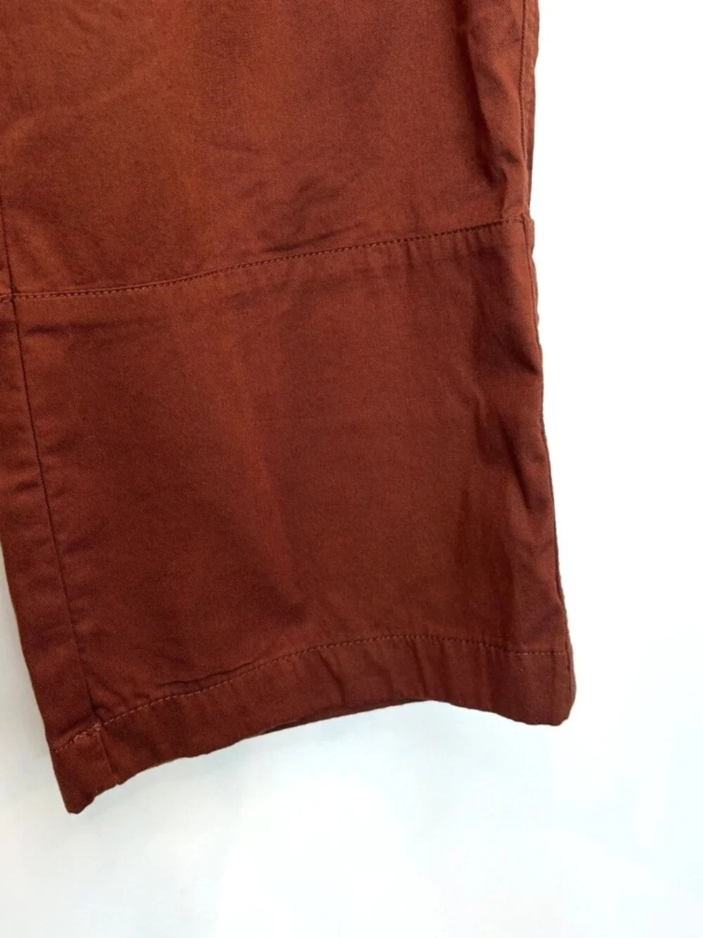 Pact Cropped Drawstring Pants in Rust